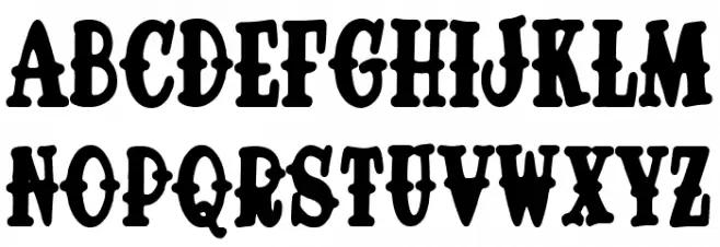 Diamond Tattoo Parlour Font UPPERCASE