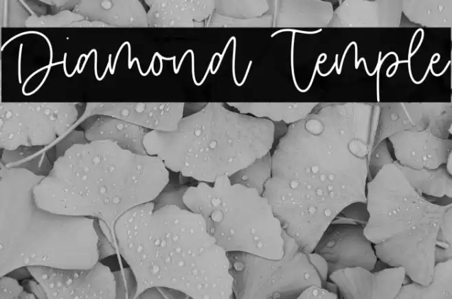 Diamond Temple Caratteri examples