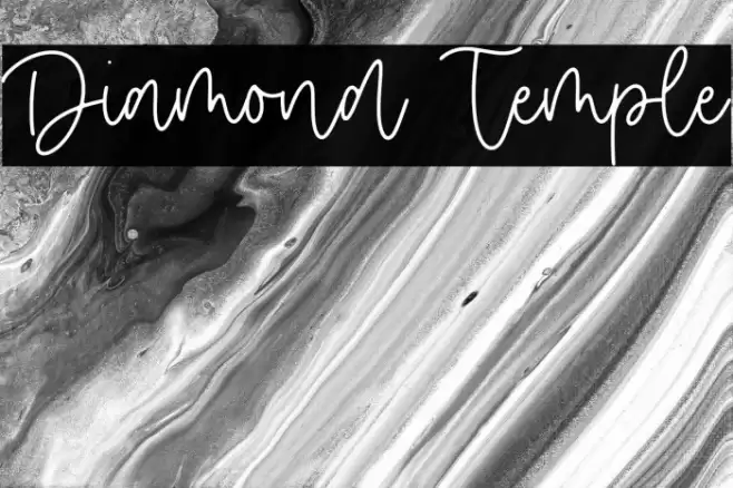 Diamond Temple Caratteri examples