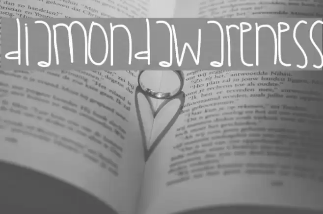 DiamondAwareness Font examples