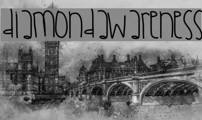 DiamondAwareness Font examples