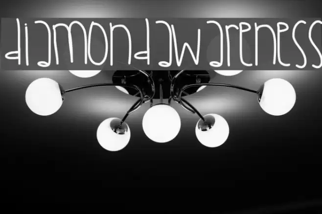 DiamondAwareness Font examples