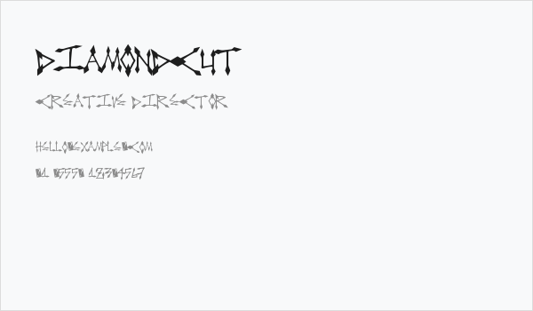 DiamondCut Business Card