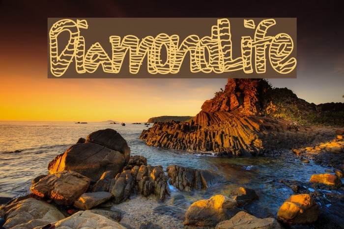 DiamondLife Font examples