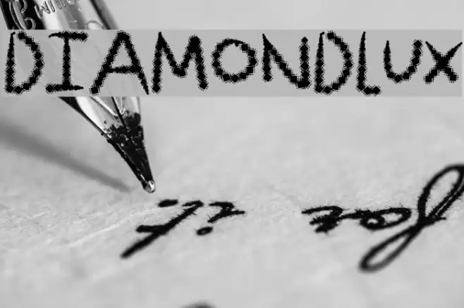 DiamondLux Font examples