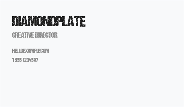 DiamondPlate Business Card