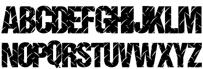 DiamondPlate Font LOWERCASE