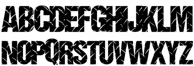 DiamondPlate फ़ॉन्ट लोअरकेस