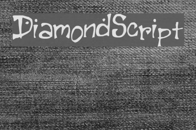 DiamondScript Schriftart examples