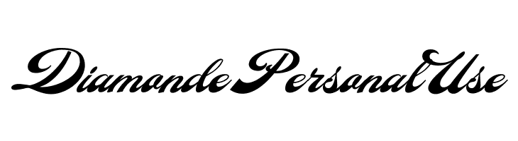 Diamonde Personal Use  フリーフォントのダウンロード