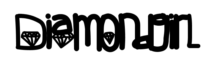 Diamondgirl  Frei Schriftart Herunterladen
