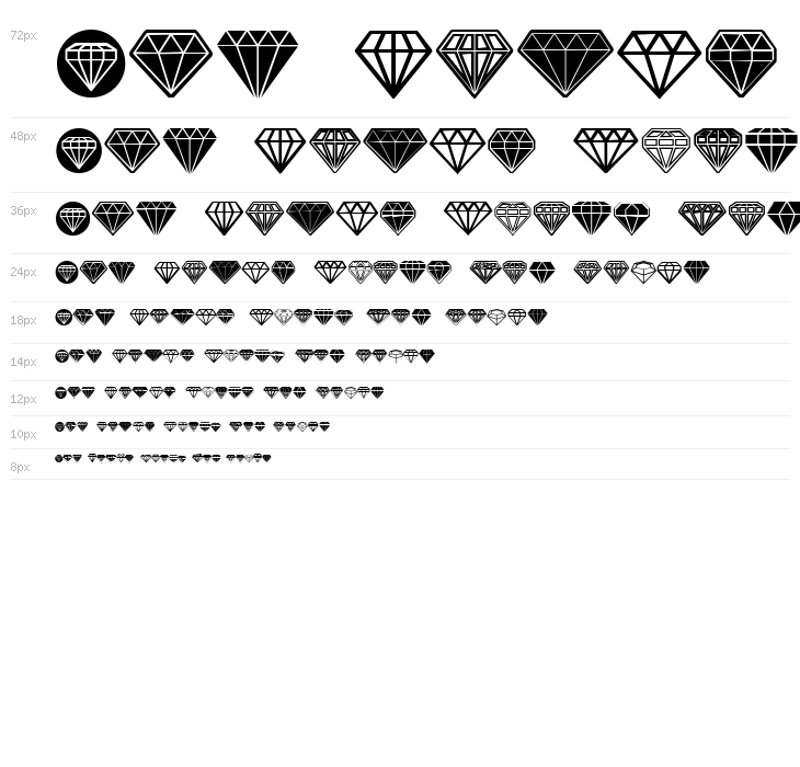 Diamondo Regular Waterfall