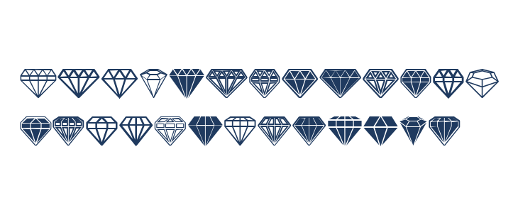 Diamondo Regular Lowercase