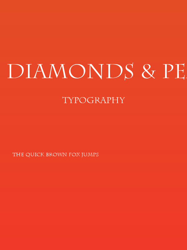 Diamonds & Pearls Poster