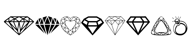 Diamonds  フリーフォントのダウンロード