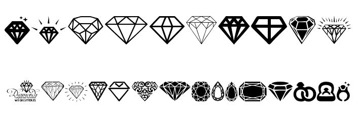 Diamonds Font OTHER CHARS