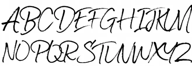 Diamonds Schriftart Groß
