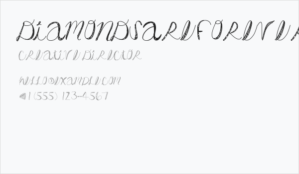 DiamondsAreForever Business Card