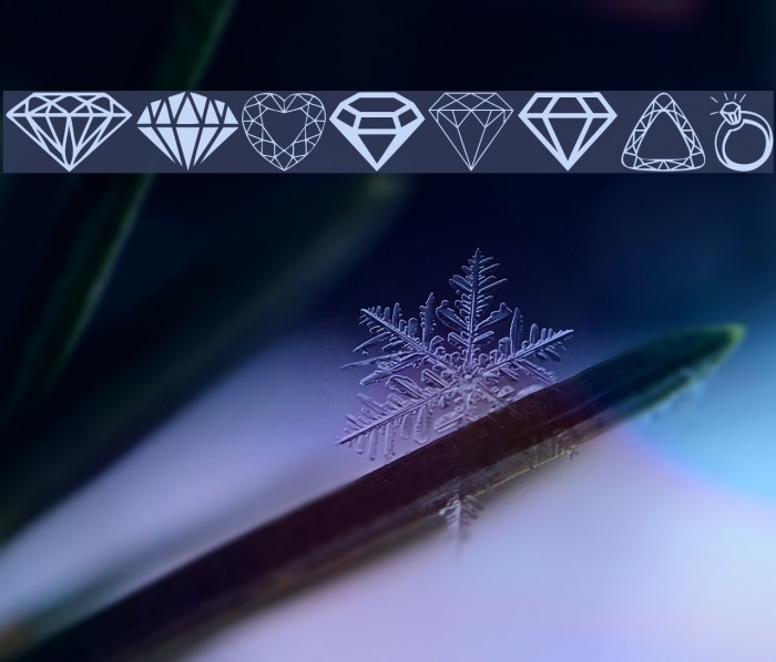 Diamonds Font examples