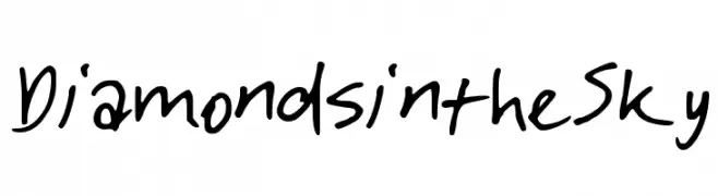 DiamondsintheSky  baixar fontes gratis