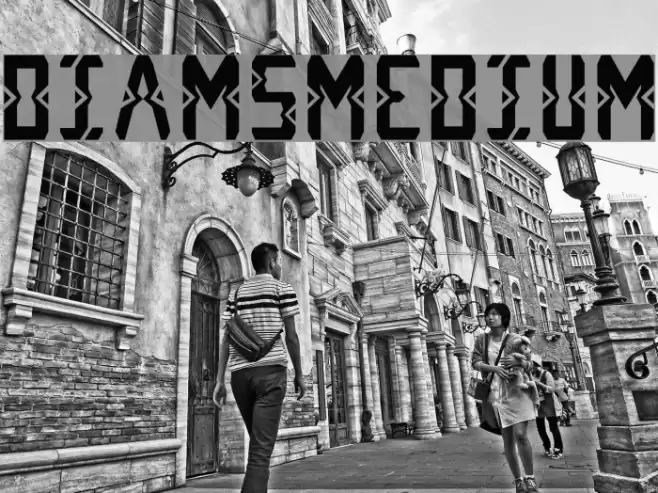 DiamsMedium Font examples