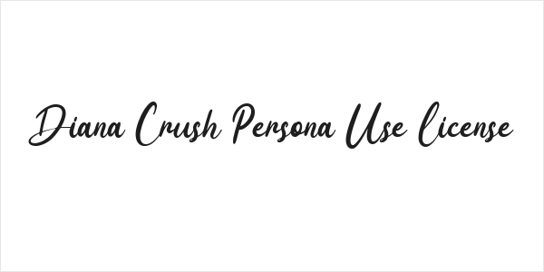 Diana Crush Persona Use License Logo
