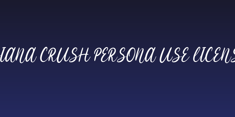 Diana Crush Persona Use License Social Header