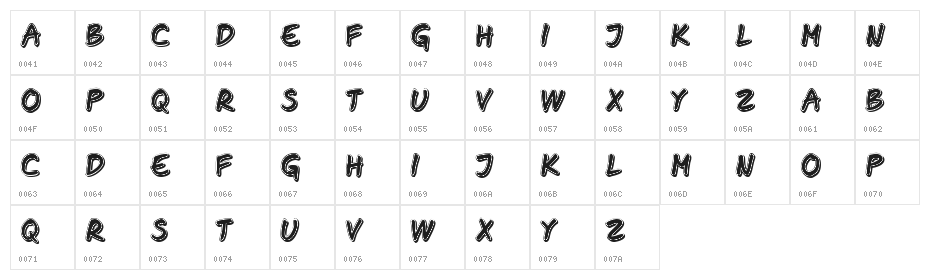 Diana Regular Character Map