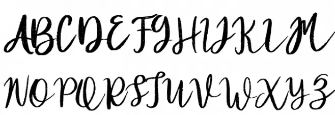 Diana Rough FREE Font OTHER CHARS