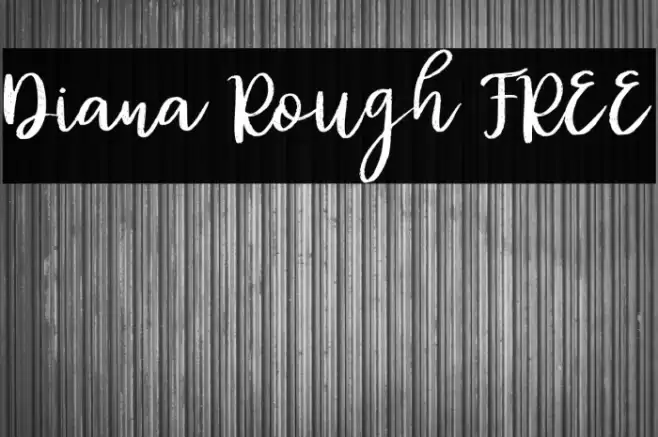 Diana Rough FREE Font examples