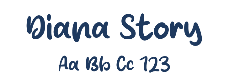 Diana Story Font Preview