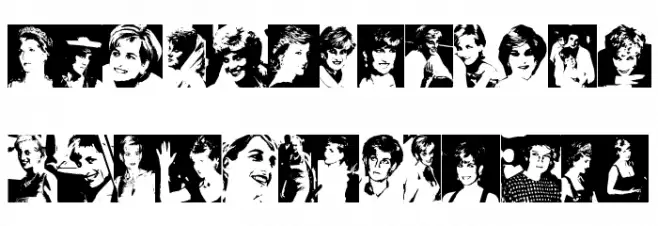 Diana the Princess Schriftart Groß