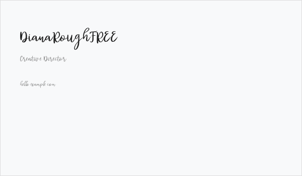DianaRoughFREE Business Card