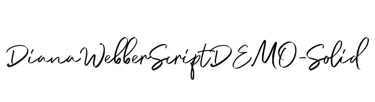 DianaWebberScriptDEMO-Solid Font