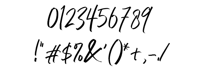 DianaWebberScriptDEMO-Solid Font OTHER CHARS