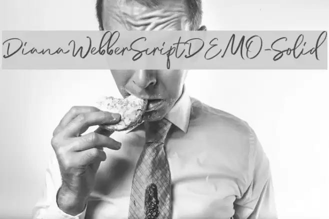 DianaWebberScriptDEMO-Solid Font examples