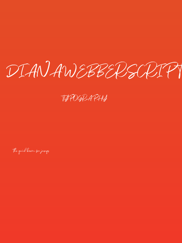 DianaWebberScriptDEMO-Solid Poster