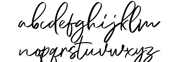 DianaWebberScriptDEMO-Solid Font LOWERCASE