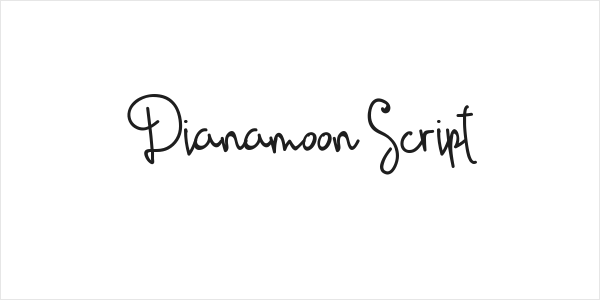 Dianamoon Script Logo