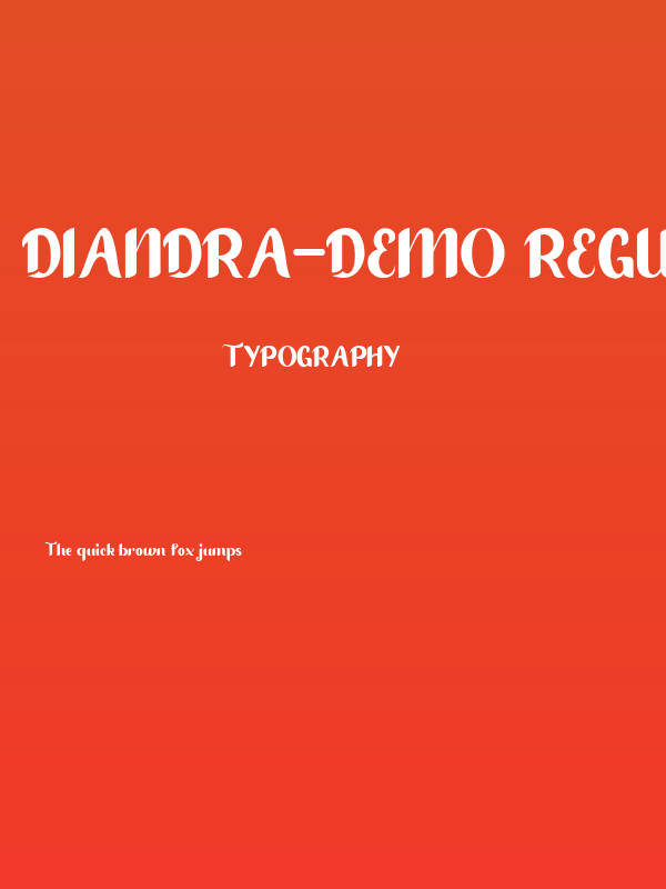 Diandra-demo Regular Poster