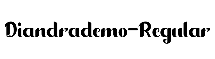 Diandrademo-Regular  Descarca Fonturi Gratis