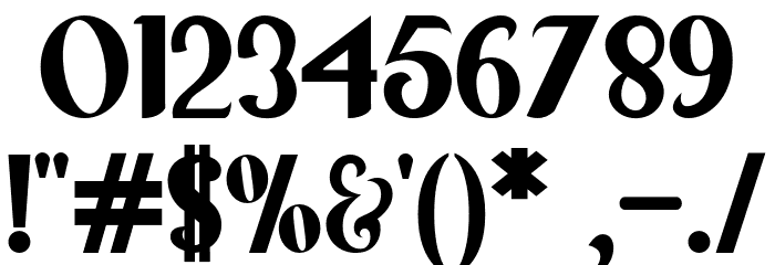 Diandrademo-Regular Font OTHER CHARS