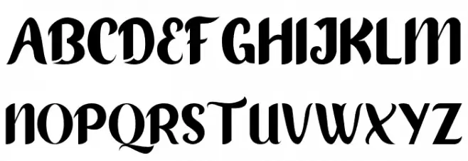 Diandrademo-Regular Font UPPERCASE