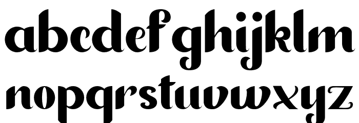 Diandrademo-Regular Font LOWERCASE