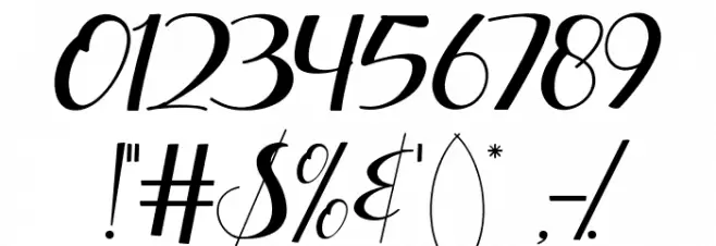 Dianora Font OTHER CHARS