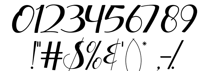 Dianora Font OTHER CHARS