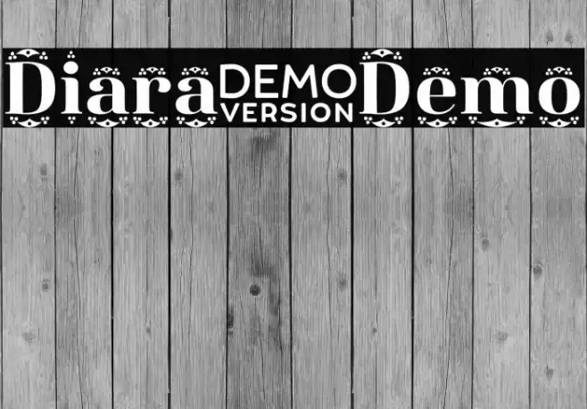 Diara-Demo フォント examples