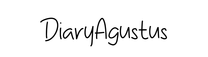 Diary Agustus  Free Fonts Download