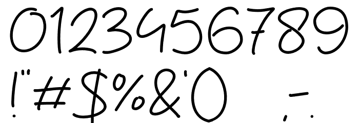 Diary Agustus Font OTHER CHARS