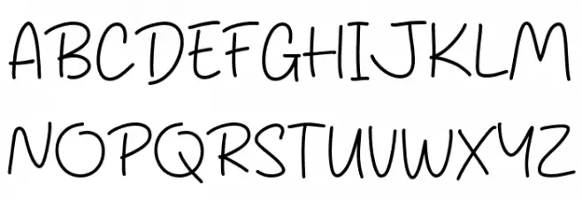 Diary Agustus Schriftart Groß